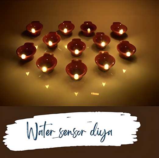 🪔LED Light Water Sensor Diyas Plastic with, Ambient Lights, (Pack of 6/12/18/24)🪔